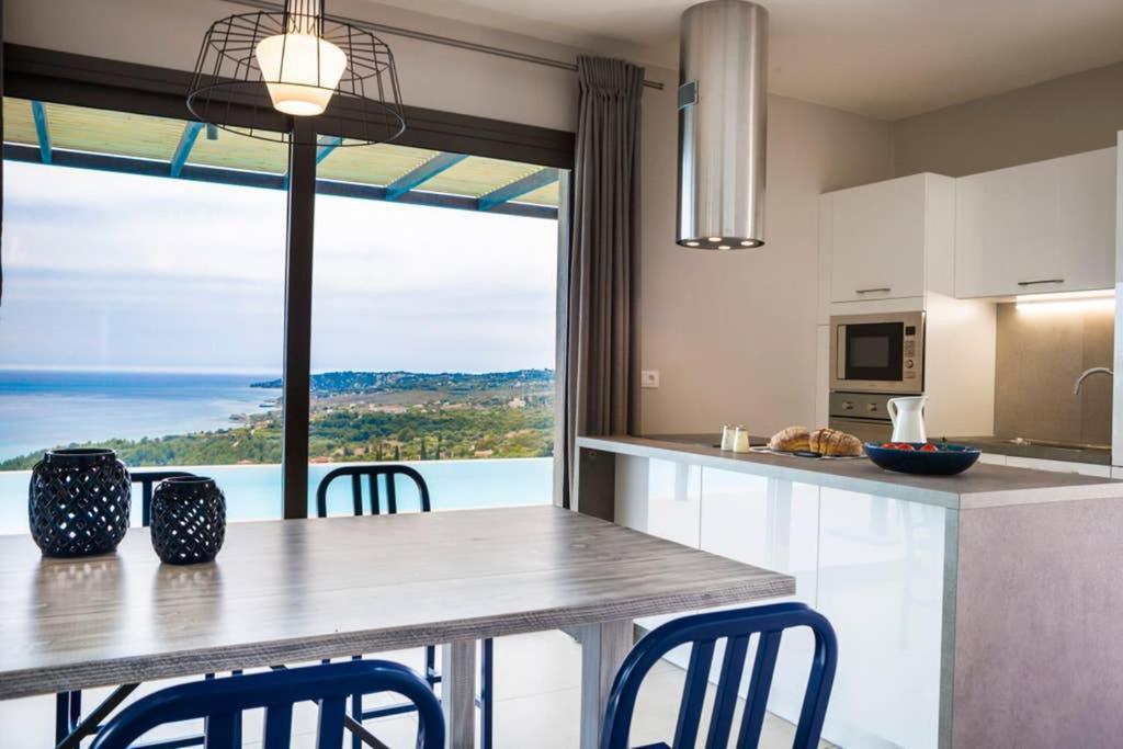 New Villa Blue With Private Pool At Trapezaki Livathos  Dış mekan fotoğraf
