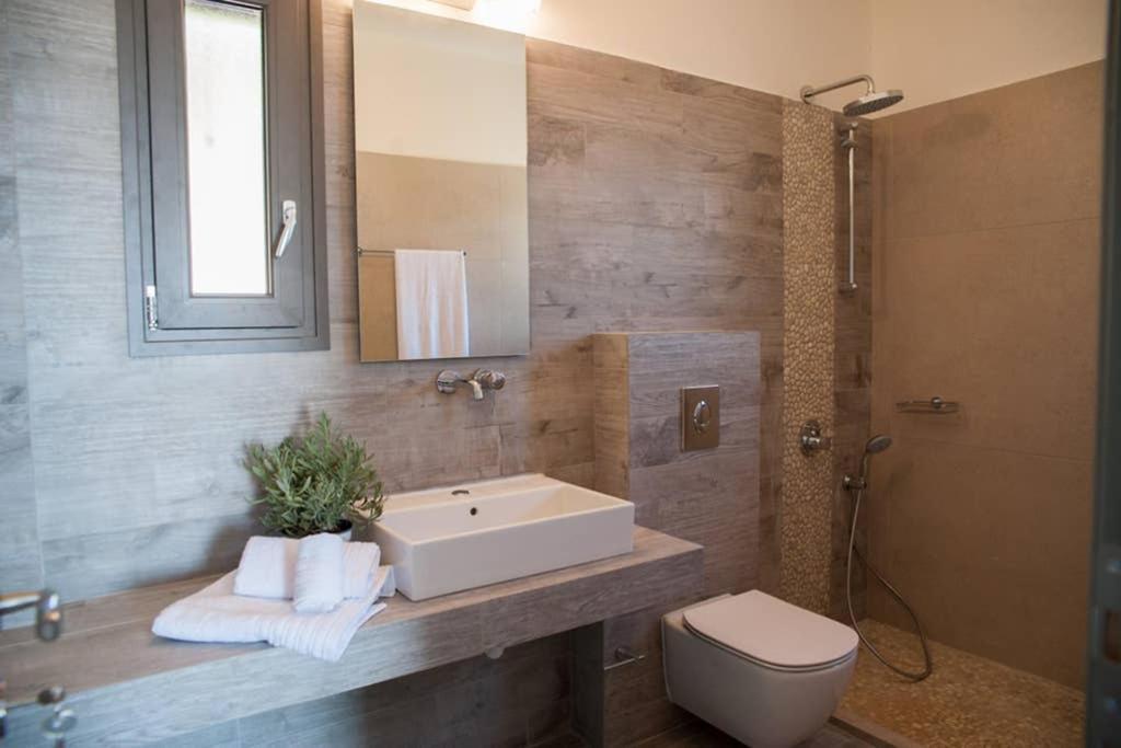 New Villa Blue With Private Pool At Trapezaki Livathos  Dış mekan fotoğraf